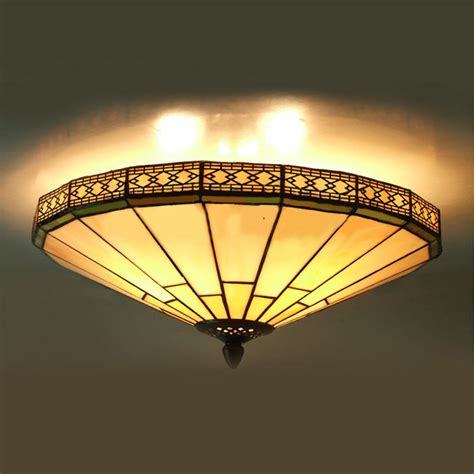 vintage stained glass light fixture